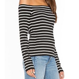 Bailey 44 Off The Shoulder Striped Top